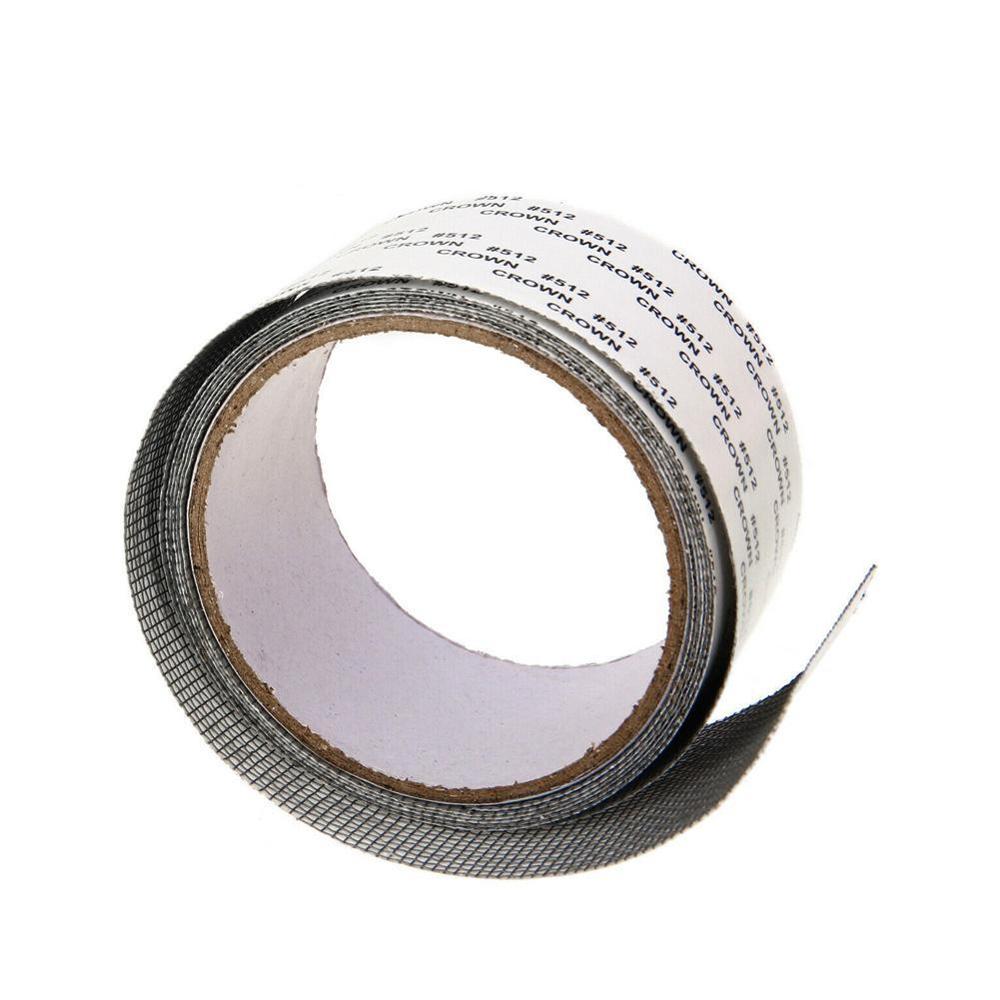 5*200CM réparation ruban mouche écran porte insecte répulsif réparation ruban étanche moustiquaire couverture maison fenêtre accessoires essentiels: Black