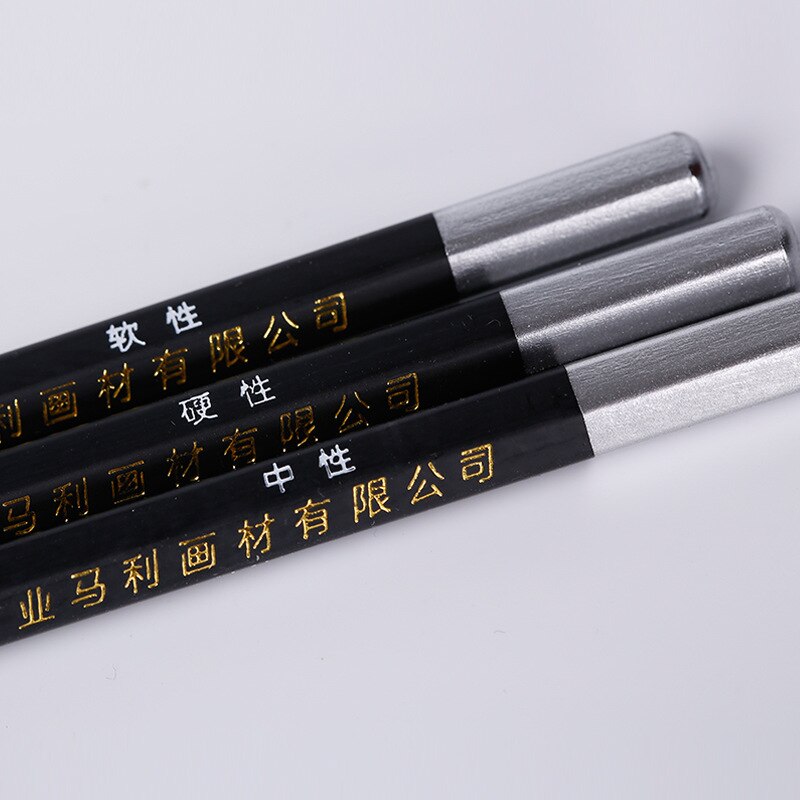 12 pcs/set Soft/medium/hard Charcoal pencil Office drawing pencil Students test black pencil sketch Artist drawing pen Standard
