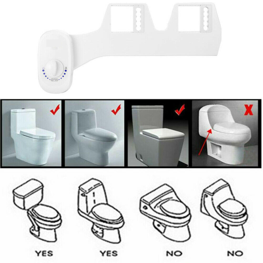 Niet-elektrische bidet-opzetstuk toilet bidet-zitting zelfreinigende sproeier - vers water bidet-sproeier mechanische reinigingszitting