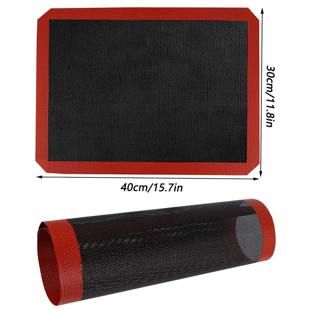 Alfombrilla de silicona microperforada para hornear galletas, tapete antideslizante para macarrones, Pizza, horno microondas, accesorios de cocina