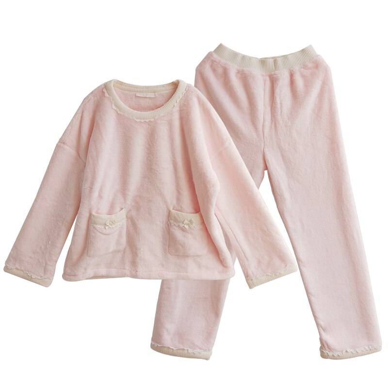 Syksytalvi lasten tyttöjen lolita pinkit flanelliset pyjamasetit.pitsiset topit+housut.vintage taaperolasten pyjamasetti.sleep loungevaatteet
