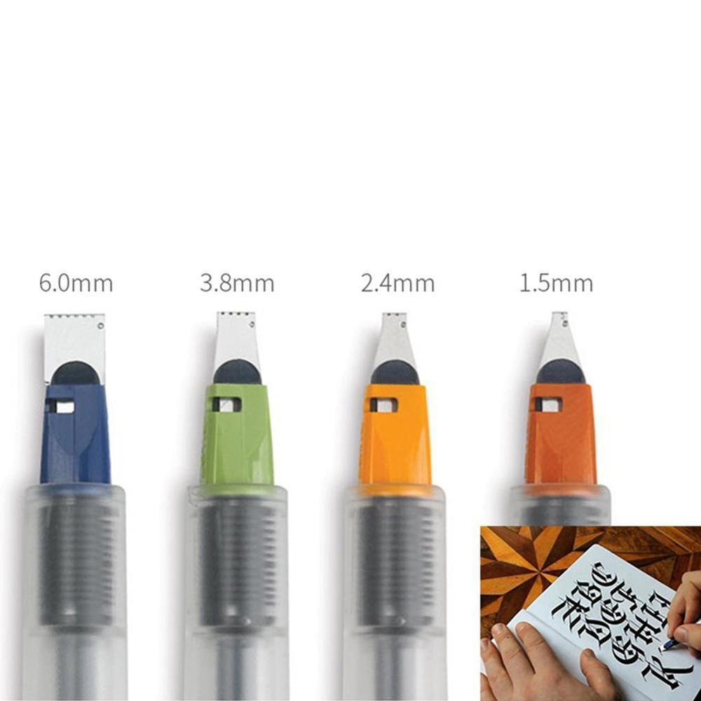 Stylo parallèle pilote Art stylo plume anglais calligraphie stylo avec 12 cartouches 1.5 2.4 3.8 6.0mm