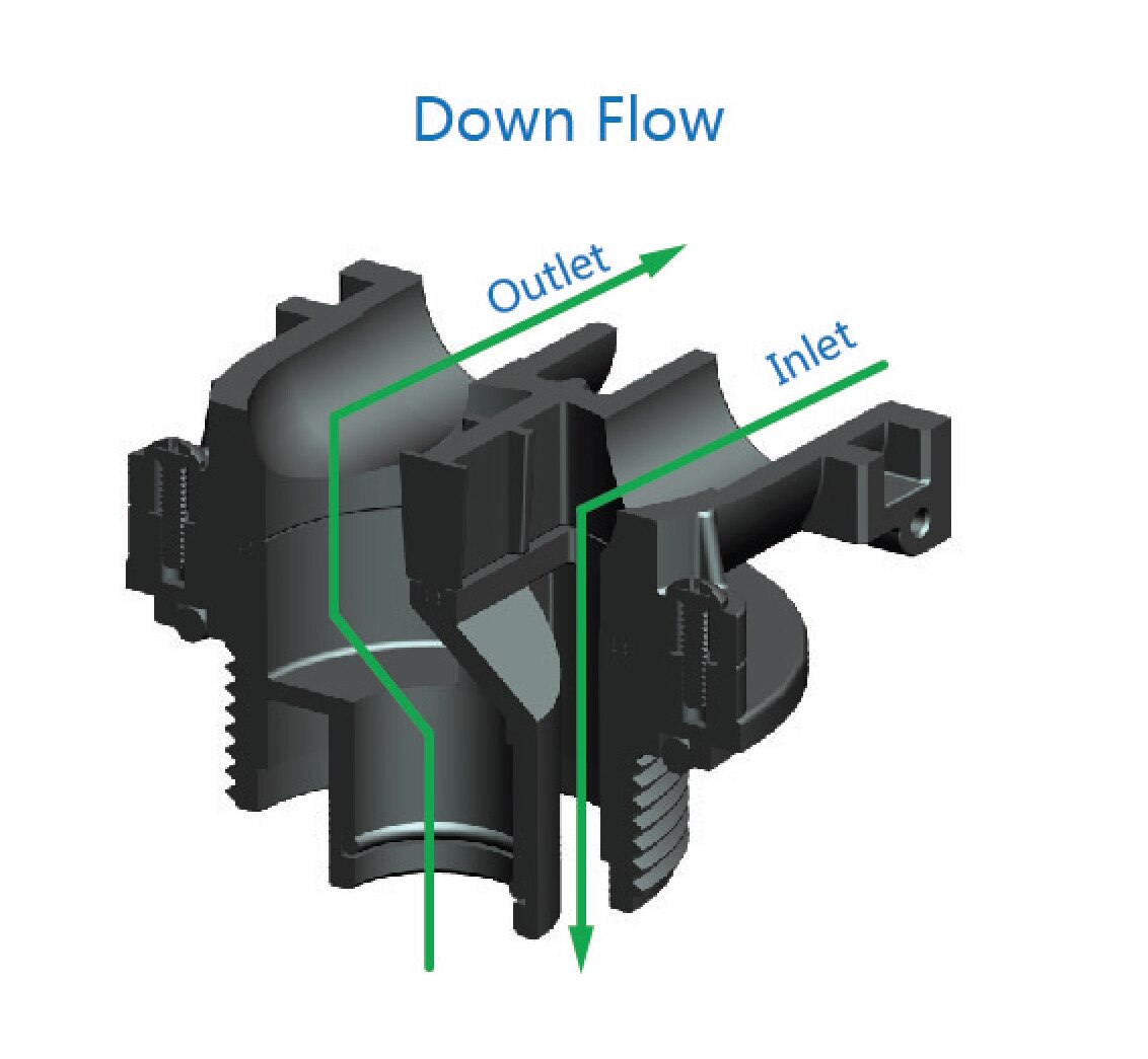 Manual In-Out Water Filter Head