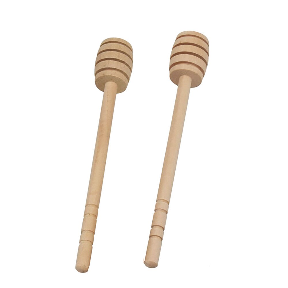 Holz Stock Rührstab Löffel tauchen Server Drizzler 150MM Lange Holz Mini Biene Honig Löffel Muddler Rührer