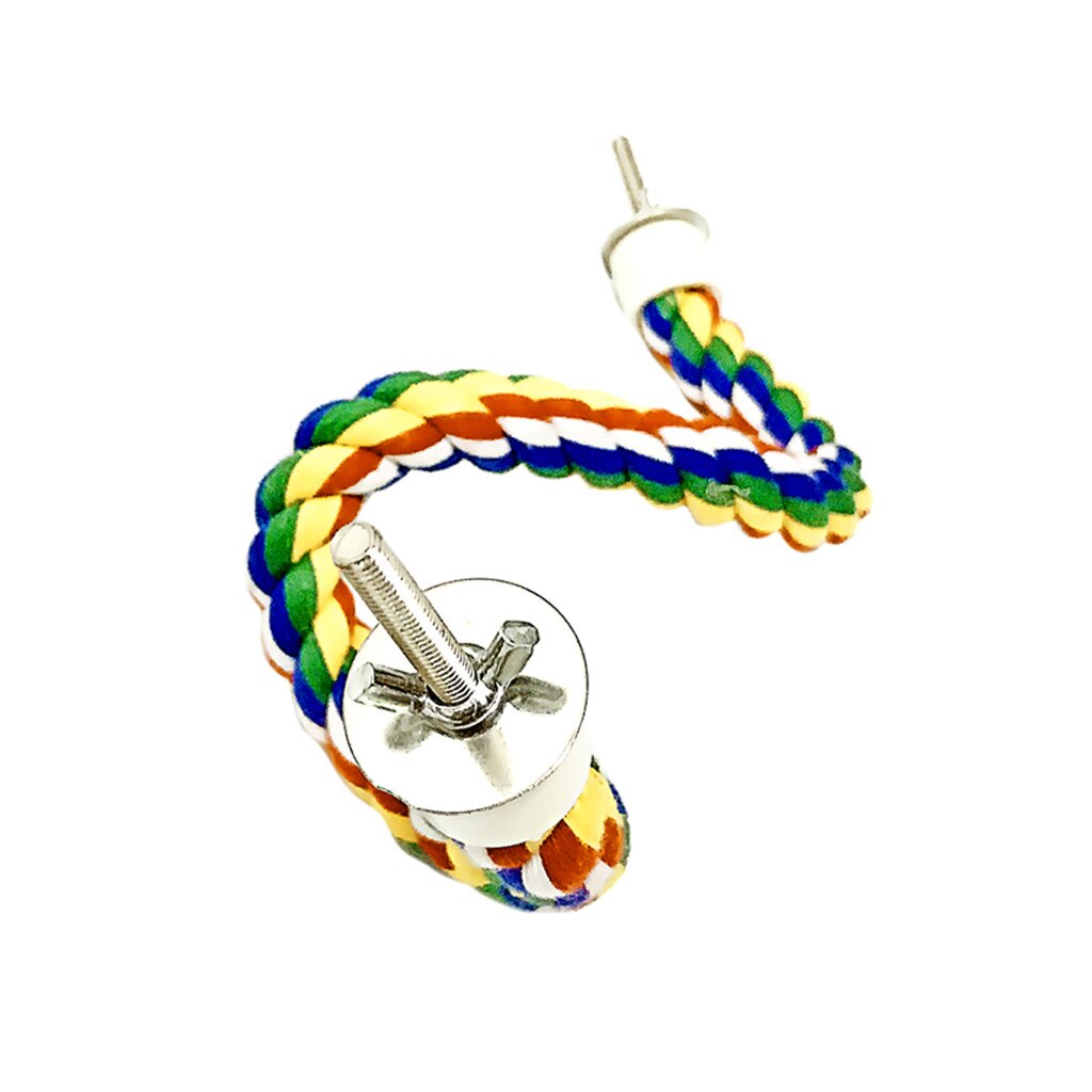 Juguetes para mascotas, cuerda colgante Multicolor tipo Bungee Bird, Calopsita juguete, accesorios para loros, pájaros: Multicolor XL