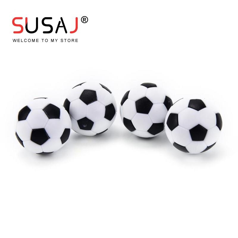 Futbolín de 32mm, balón de fútbol de plástico, futbolín Soccer, para deportes, juegos interiores redondos 4 Uds.