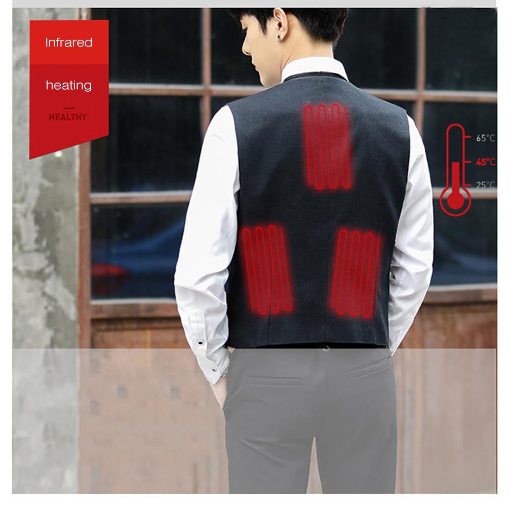 Electric Heated Vest Washable Size Adjustable USB Charging Heated Clothing Outdoor Heated Vest For Cycling Hiking Camping