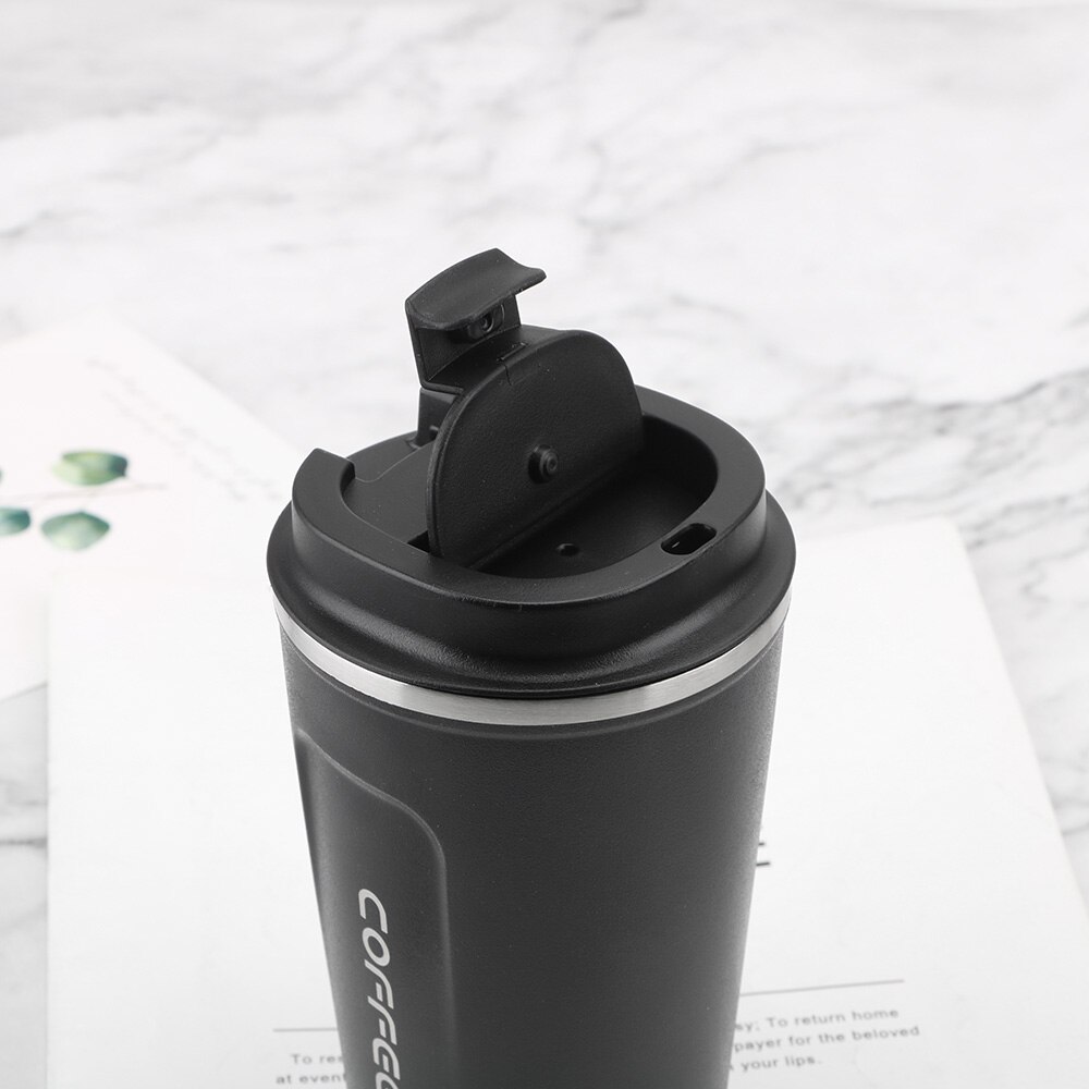 380/510ml resor termokopp bil termos mugg dubbel rostfritt stål 304 kaffemugg läckagesäker termosmugg för
