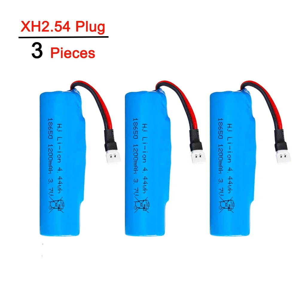 18650 paquetes de baterías Lipo 3,7 V 1200mah para coche de juguete Rc helicóptero aviones Baot tanque camión motocicletas batería de litio recargable: Rojo