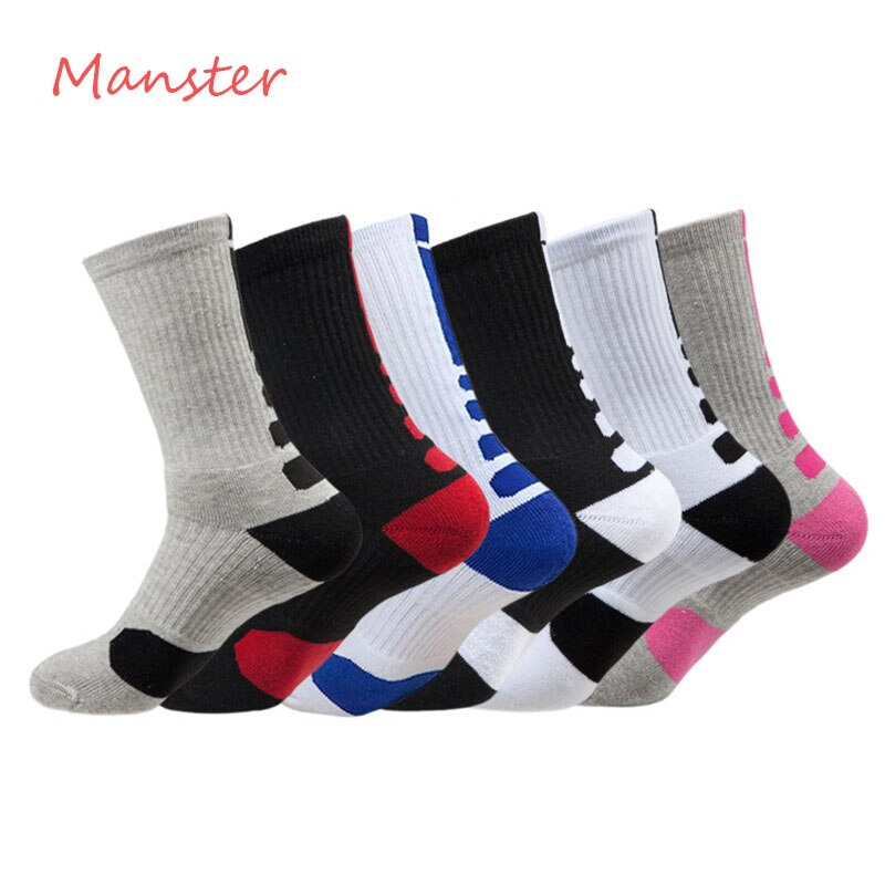 Men Socks Autumn Winter Male Thermal Compression In Tube Cotton Socks Kobe James Curry Durant Socks Casual Thick Sock