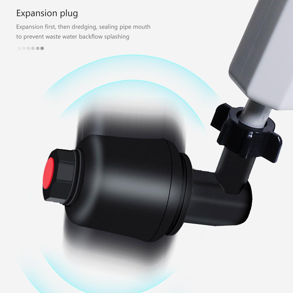 Toilet Plungers Drain Unblocker High Pressure Air Drain Blaster Cleaner Powerful Manual Pneumatic Dredge Equipment Clogged Pipe