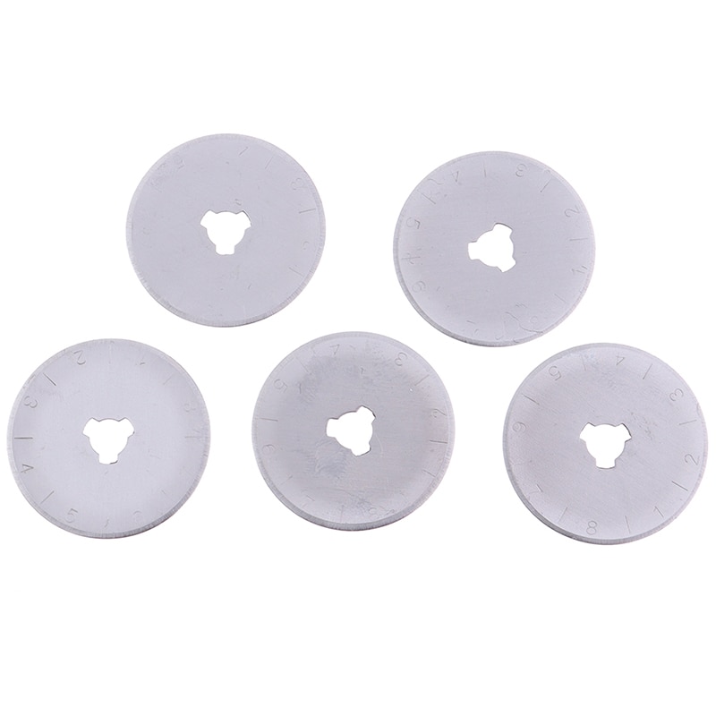 2/5Pcs 28mm Circular Rotary Cutter Replacement Spare Safety Blades Hand Held Refill Fabric Leather Craft Steel Quilting cutters