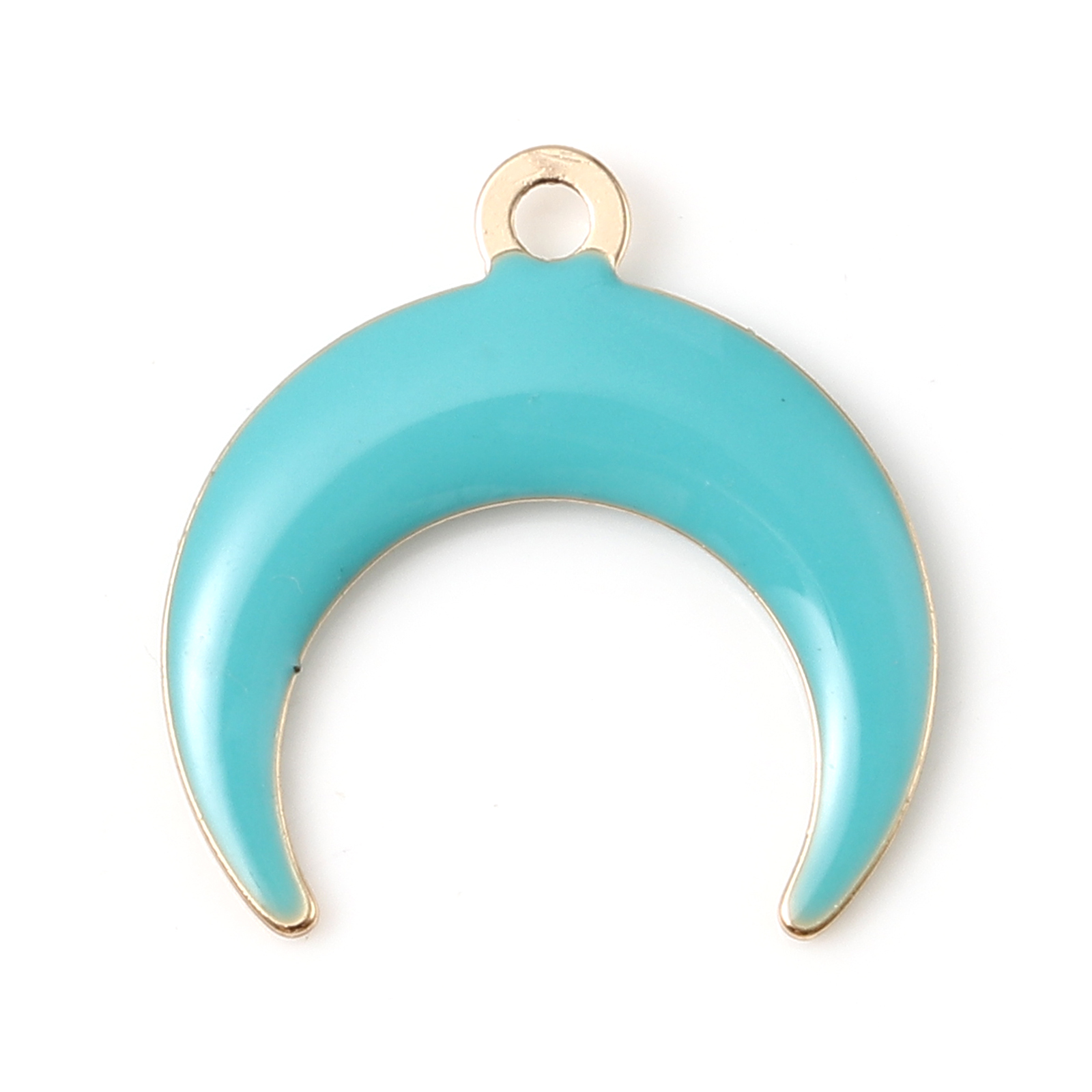 5 sztuk galaktyka księżyc stylu uroki wisiorek dla tworzenia biżuterii kolorowe pół księżyc dwustronne emaliowane cekiny wisiorek naszyjnik DIY: 11