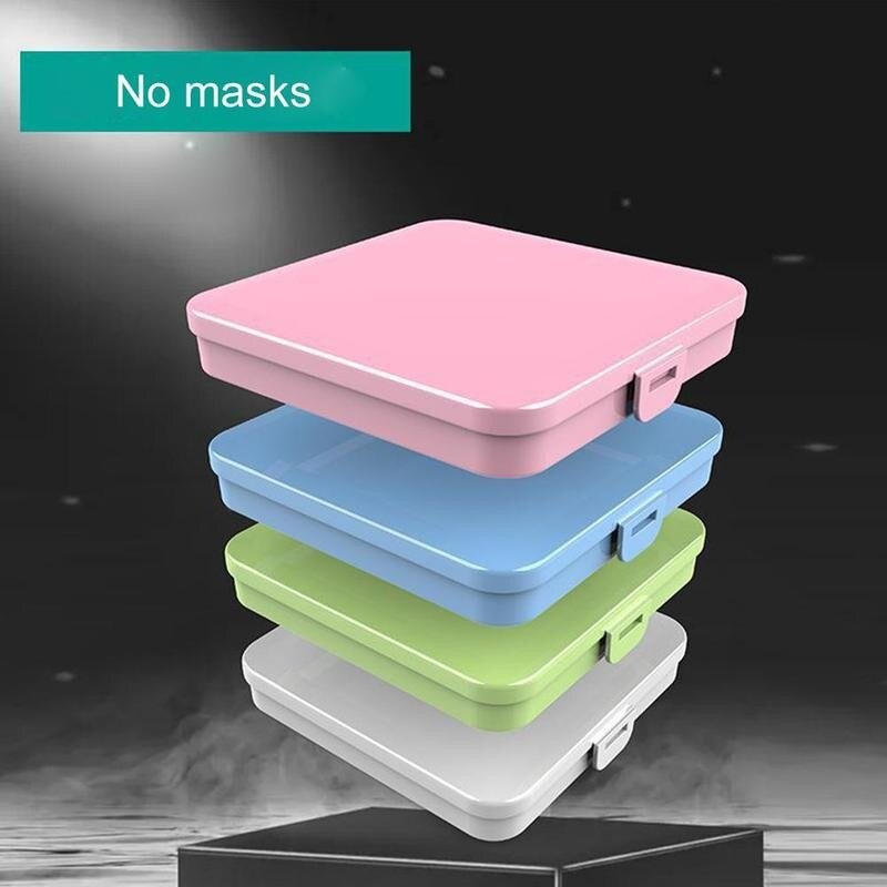 1Pc Bespaart Box Maskers Houder Doos Maskers Besparen Opslag Vochtbestendige Stofdicht Draagbare Plastic Cover Voor Wegwerp Bespaart doos Maskers