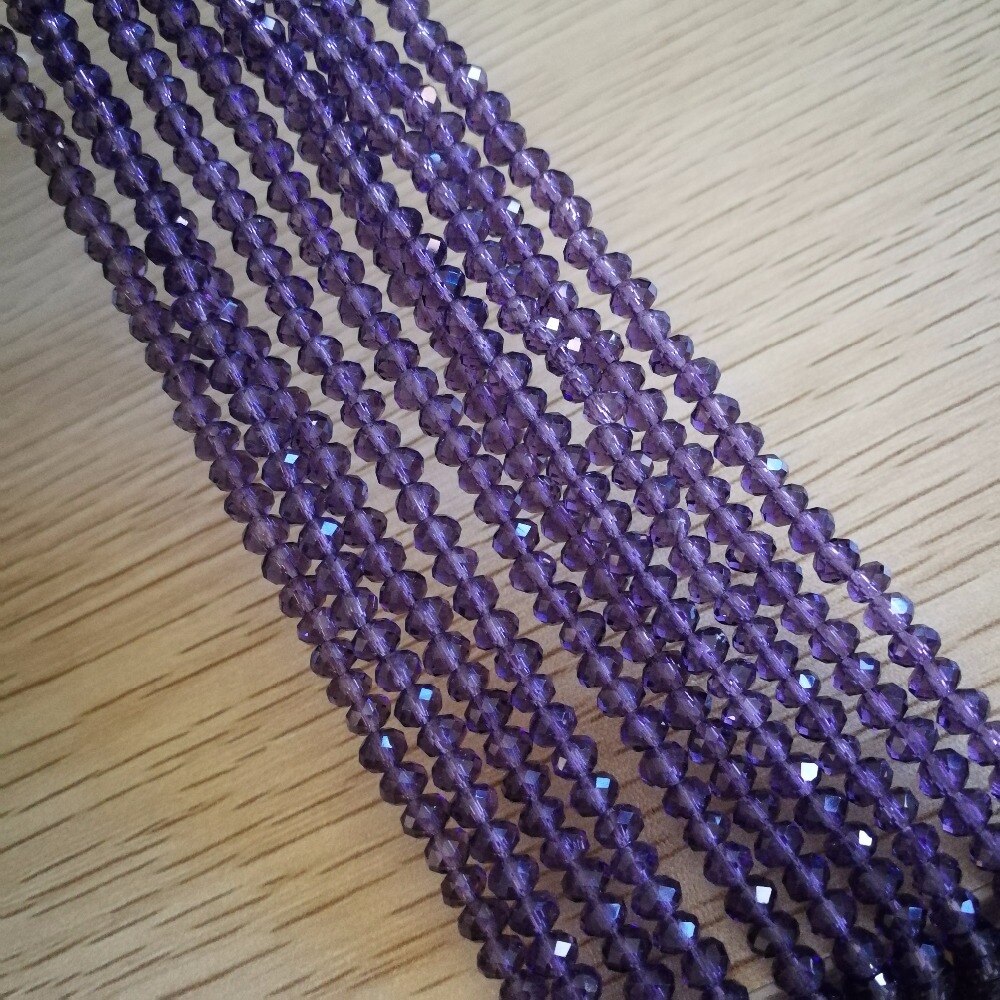 4mm 1000pieces violet round beads crystal loose beads use for DIY
