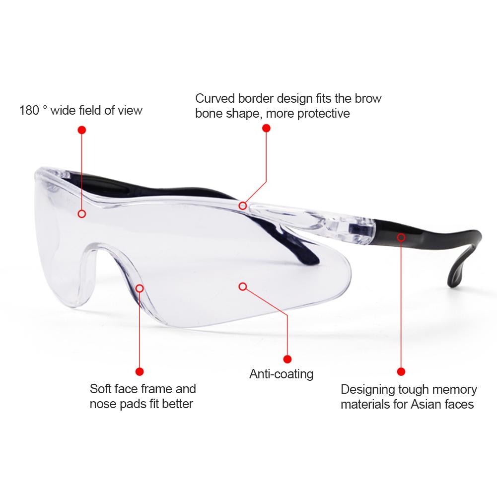 Pc goggles vindtætte goggles cykling støvtætte åndbare briller til mænd kvinder anti-dug  #4o
