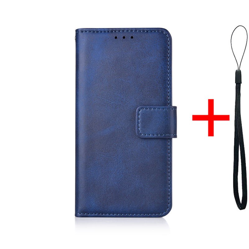 Leren flip portemonnee hoesje voor xiaomi redmi 6 redmi 6 5.45 '' hoesje voor xiaomi redmi 6a 6 a redmi 6a hoesje telefoonhoesje: Voor redmi 6a / Niu-blauw