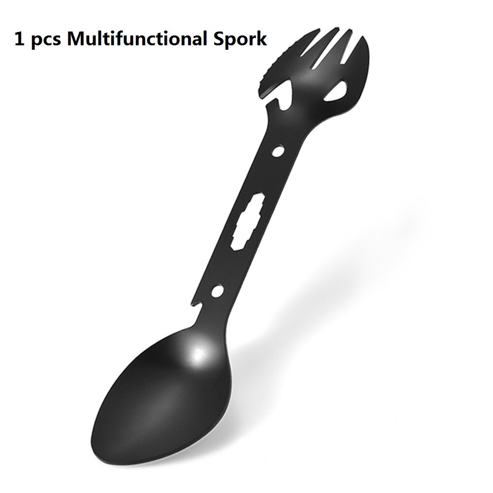 Ultralight Camping Cookware Utensils outdoor tableware set Hiking Picnic Backpacking Camping Tableware Pot Pan 1-2persons: E