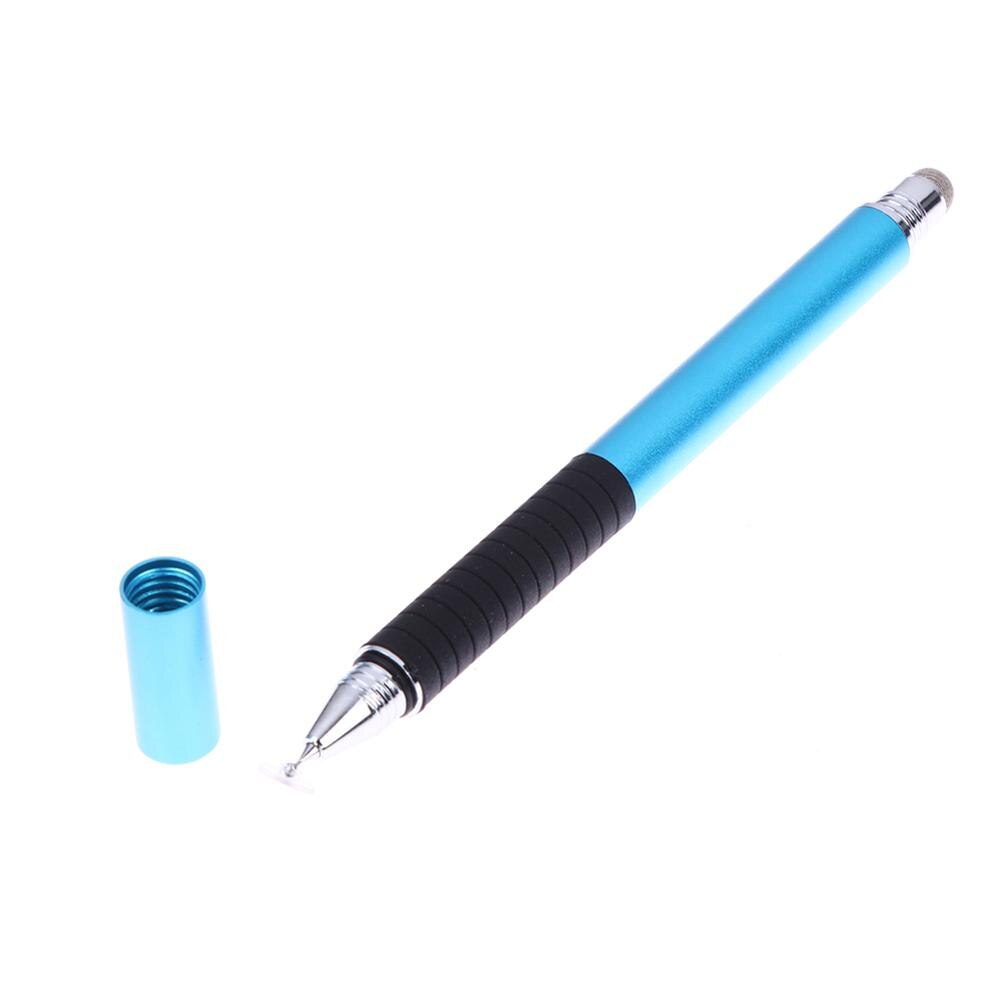 Lápiz óptico capacitivo 2 en 1, punta fina, redonda, para pantalla táctil, para iPad, iPhone, todos los teléfonos móviles y tabletas: Azul cielo