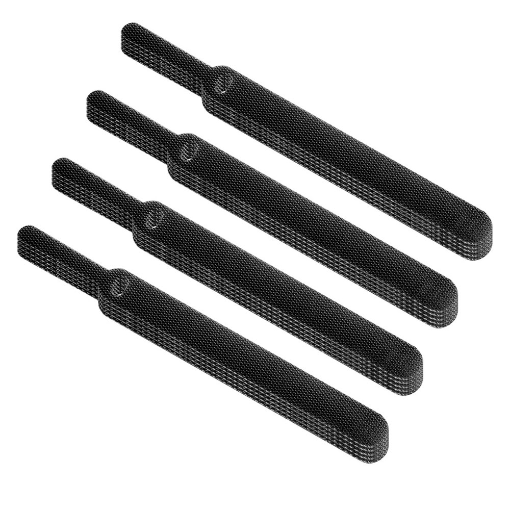 Ankndo 20Pcs USB Cable Management Charging Cable Organizer PC Cable Winder Straps Earphone Cable Tie Hook Loop Desk Cable Bundle: 20Pcs Black