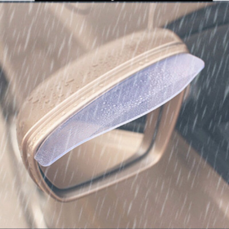 Auto Regen Spiegel Wenkbrauw Pvc Regen Back Cover Flexibele Universele Achteruitkijkspiegel Regen Schaduw Regenbestendig Blades Auto Accessoires