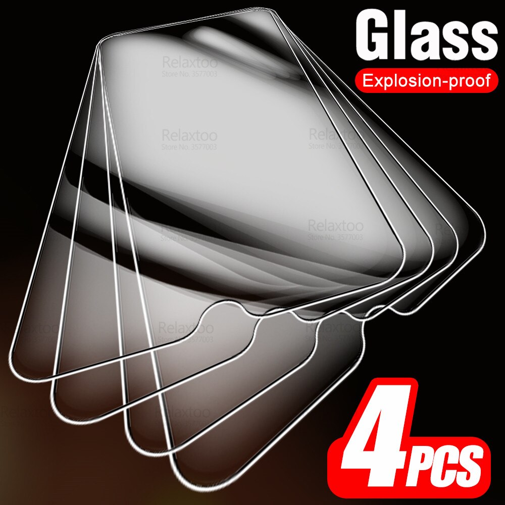 4pcs Full Cover Tempered Glass For Samsung Galaxy A03s A02s A 02s 03s A03 A02 S 6.5&quot; Screen Protector Phone Protective Film