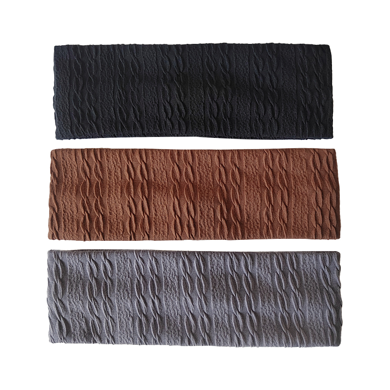 Vrouwen Spiraal Streep Zachte Haarband Headwrap Lady Gebreide Hoofdband Elastische Haarbanden Mode Effen Kleur Tulband Haar Accessoires