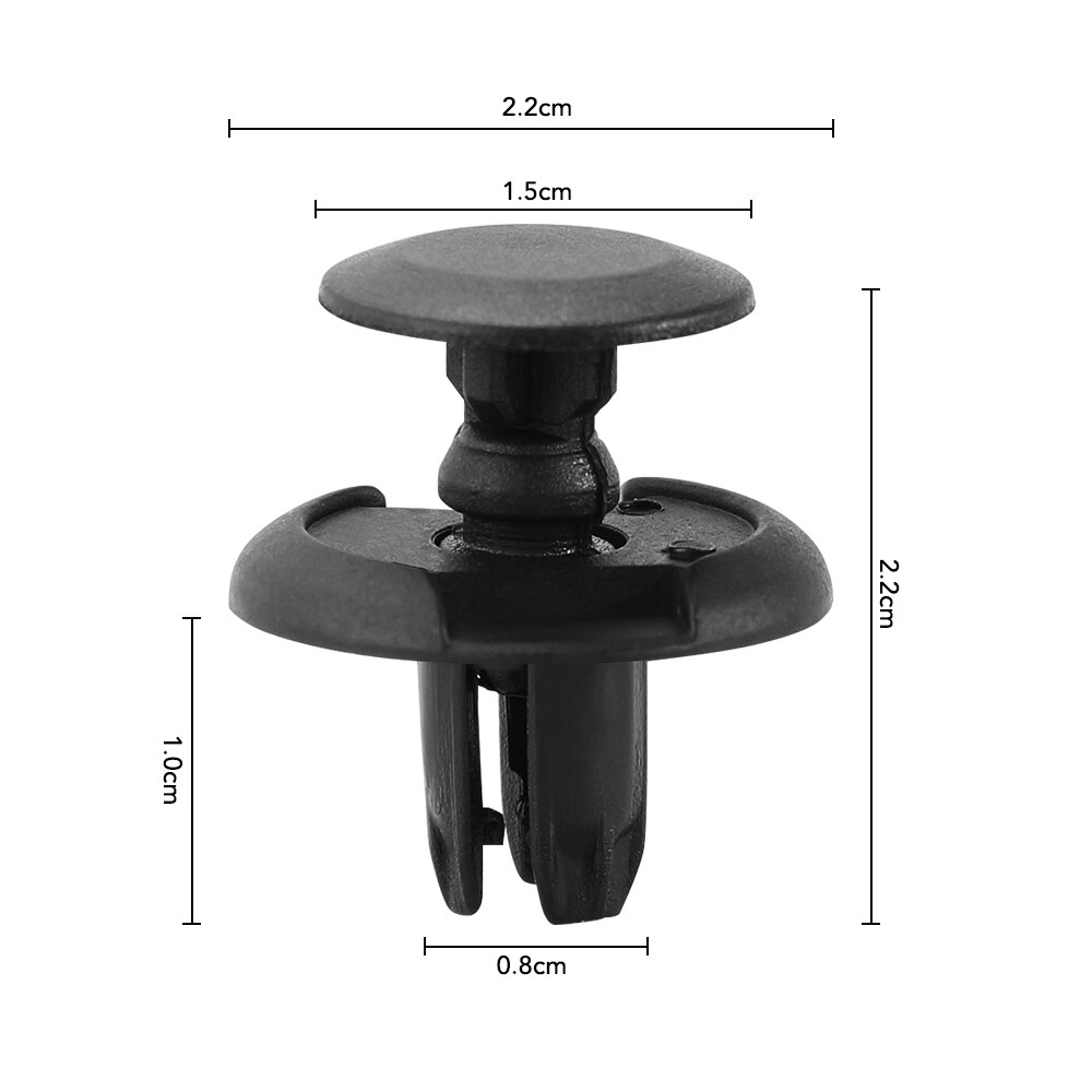 8Mm 50 Stuks Car Fender Rivet Fastener Clips Voor Hyundai Solaris 2 Elantra I30 I35 I40 Tucson Kona