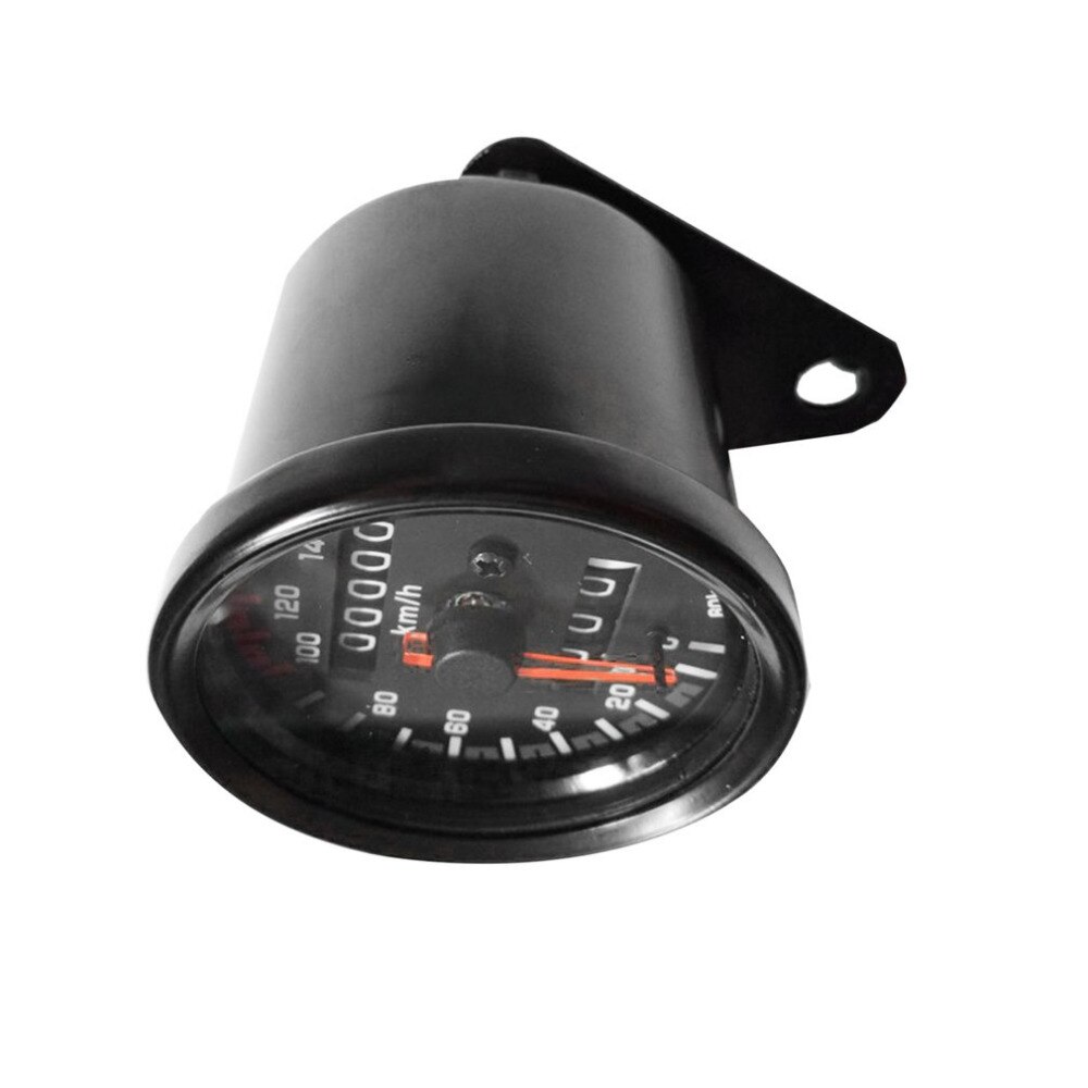 Universele Motorfiets Snelheidsmeter Kilometerteller 12V Motorfiets Dual Speed Meter Met Led Indicator Snelheidsmeter Motorfiets