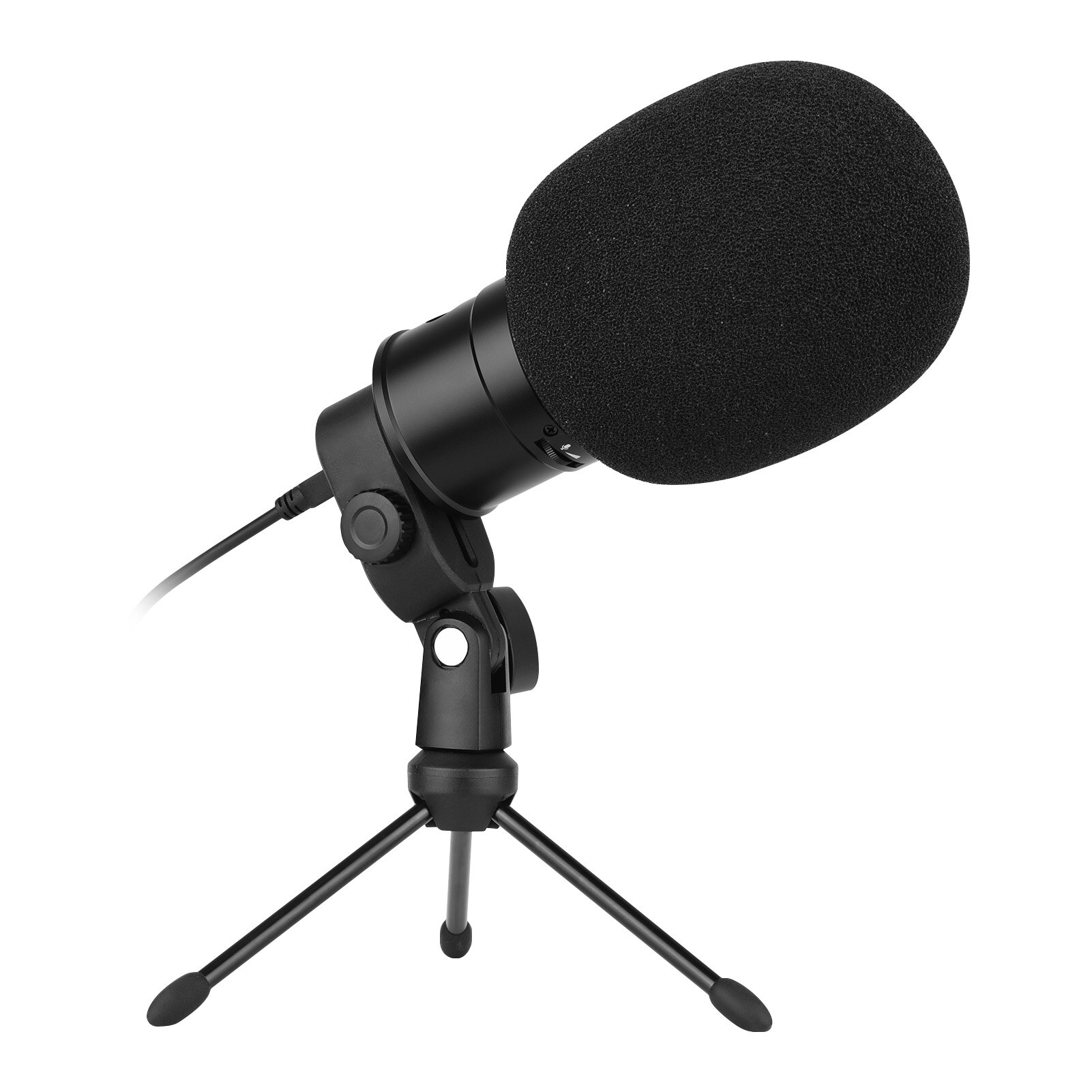 TAKSTAR PC-K220USB Condenser Desktop Microphone USB Powered Cardioid PC Mic Plug and Play for Voice Musical Instrument Recording