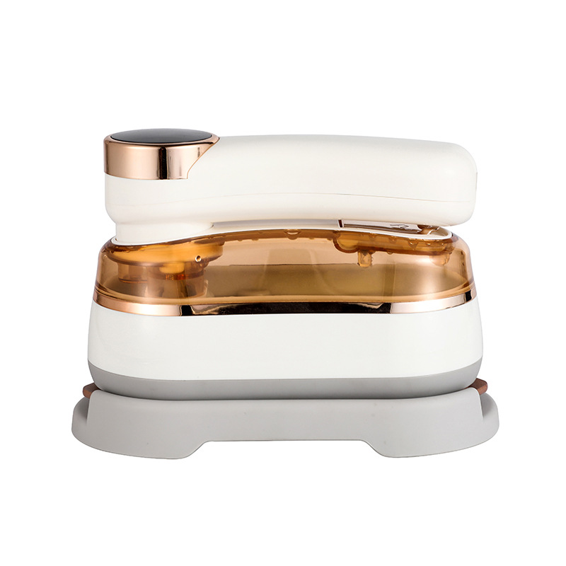 2025 plancha de vapor portátil 1200W de alta potencia hogar portátil de tres velocidades vaporizador de ropa pantalla táctil plancha eléctrica rotativa: Blanco / Reino Unido