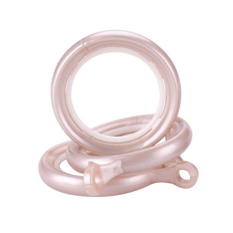 10 Stuks Per Lot Plastic Gordijn Accessoires Ringen Zilverkleurige Koper Kleur Haak Opknoping Interne Diameter 40 Mm