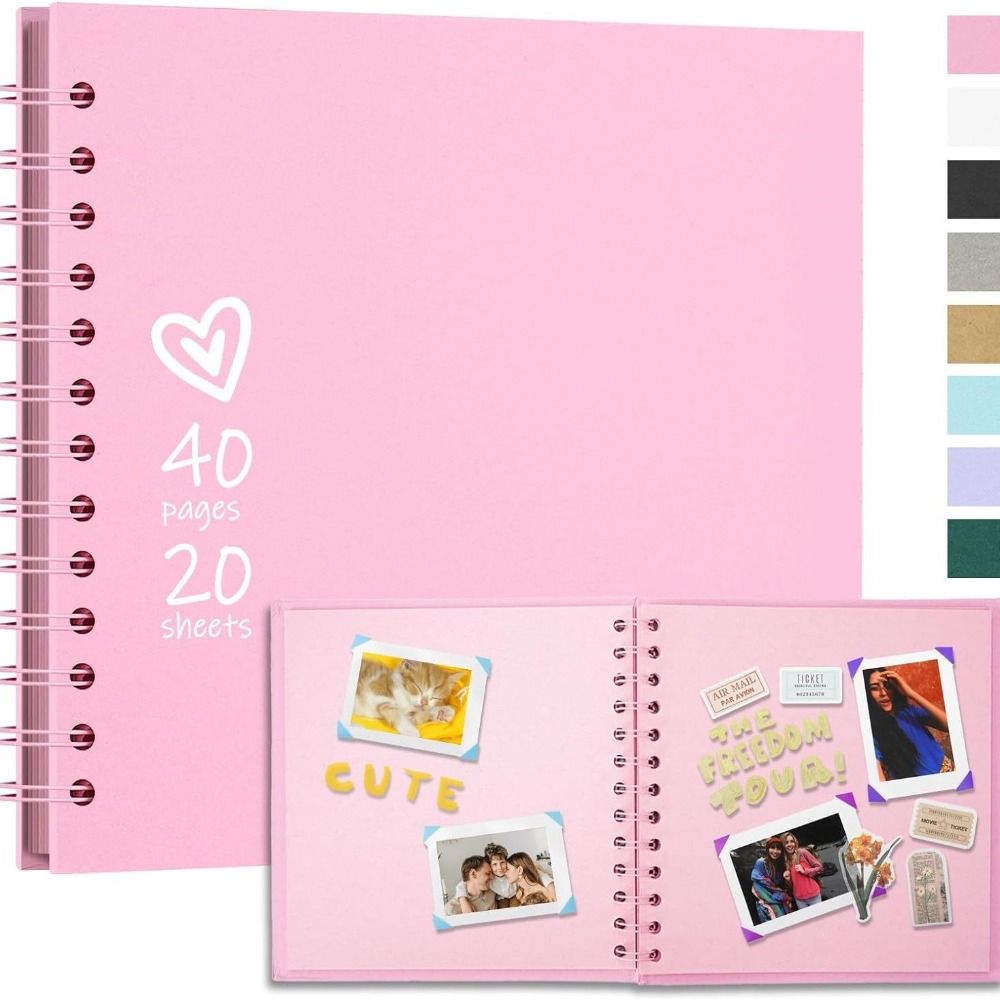 Collect Book Kraft Paper Scrapbook Graffiti Photo Album Multifunction Simple Card Book Wedding Photo