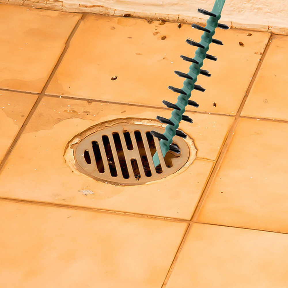 Spazzola per la pulizia della lavatrice a tamburo per strumento di pulizia speciale del cilindro interno con strumenti per la pulizia dello scarico del pavimento dei capelli lunghi
