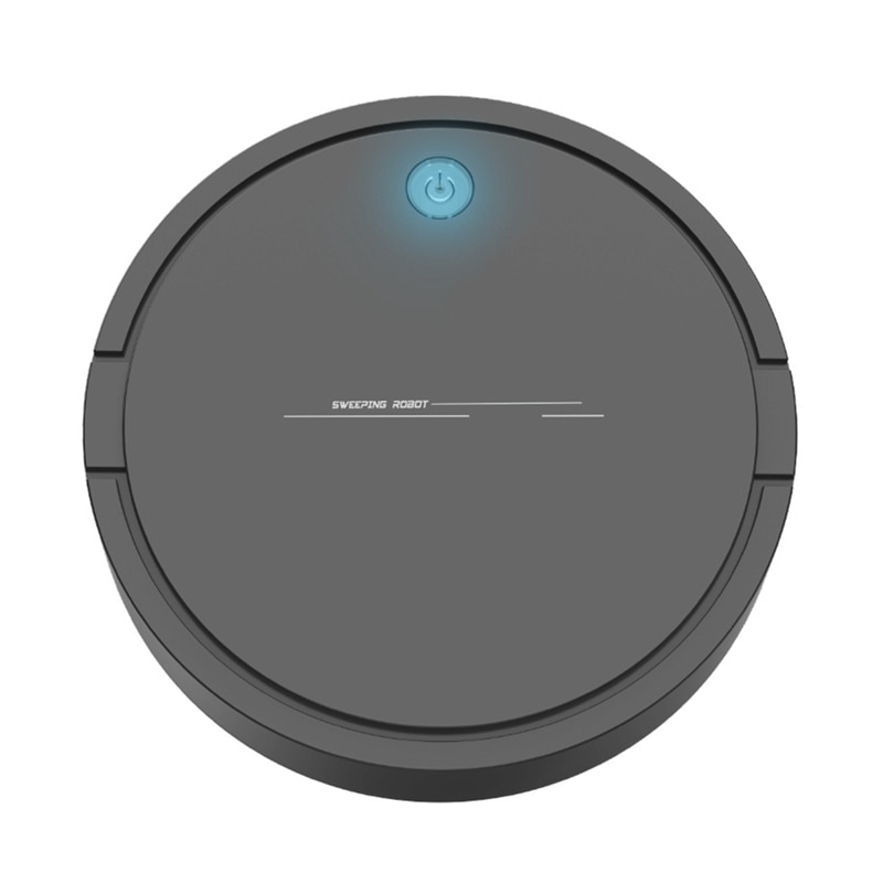 Automatic ing Robot Vacuum Cleaner USB Charging Cordless Vacuum Cleaner Cordless Robot Vacuum Robots: Black