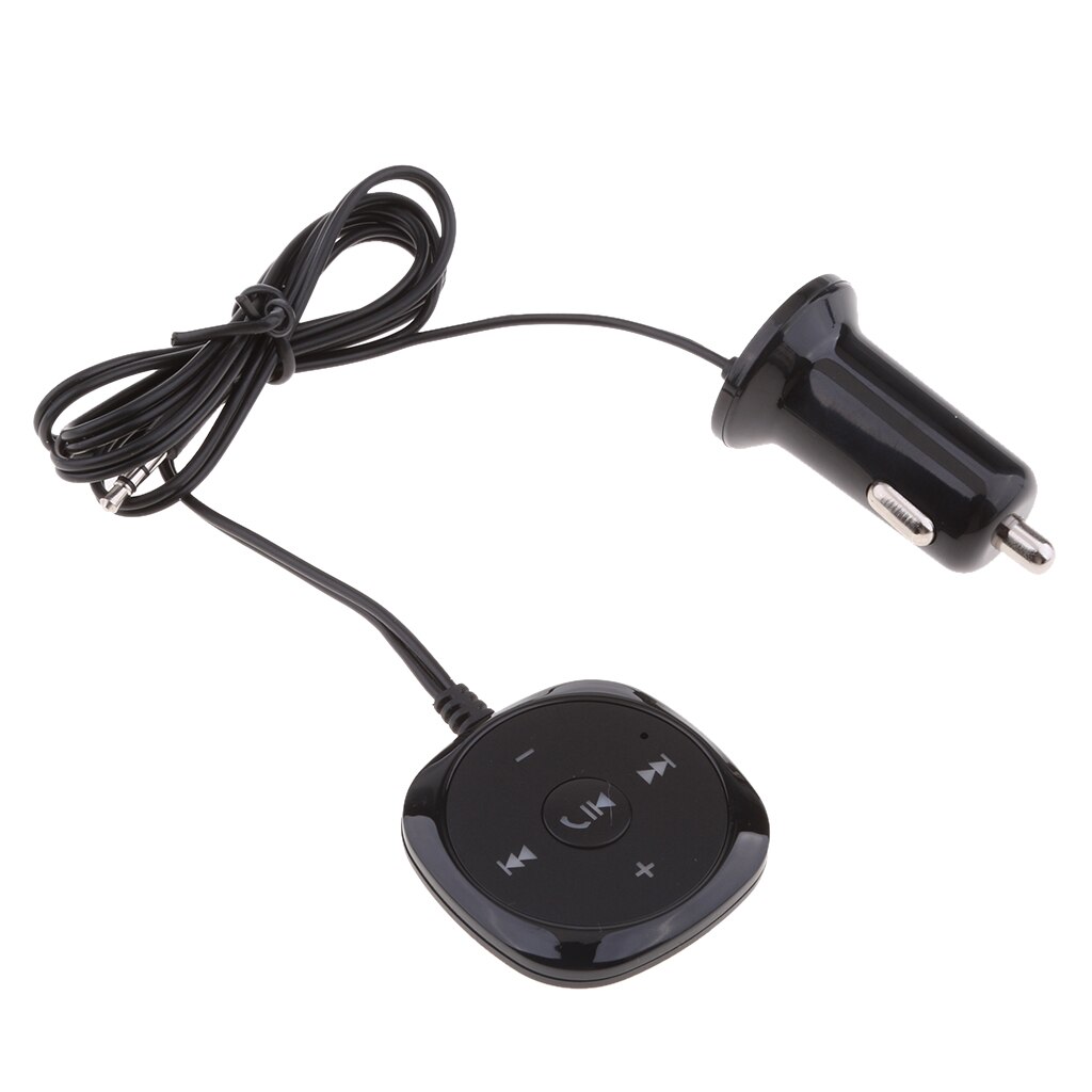 Kit de coche Bluetooth 3,0 receptor inalámbrico manos libres cargador de coche USB 2.1A 3,5mm botón táctil auxiliar Universal para la mayoría de los coches