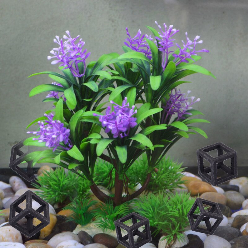 5 Pcs DIY Cube Frame Cave Aquarium Decoration Fish Tank Landscaping Sea bream Tank Shelter Water Tank Accessories