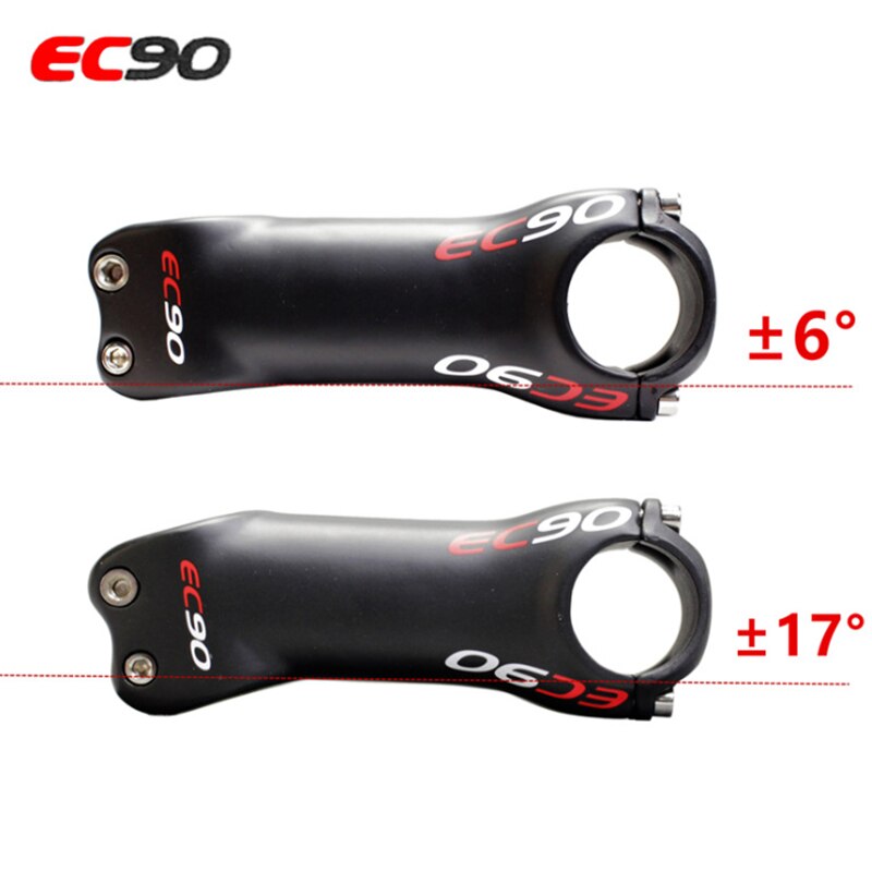 EC90 full carbon fiber bike pole road bike pole mountain bike pole 28.6-31.8MM 6°17°stem carbon fiber stem