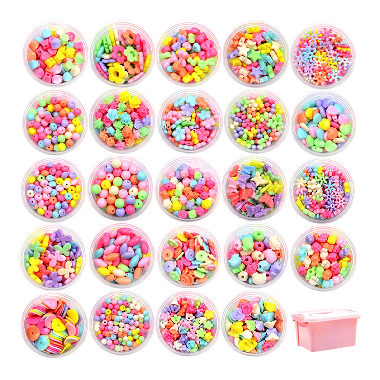 Jewelry Making Kit Seed Beads Box Set Lobster Clasps Beading Cord For DIY Earring Bracelet Necklace Jewelry Making: A1