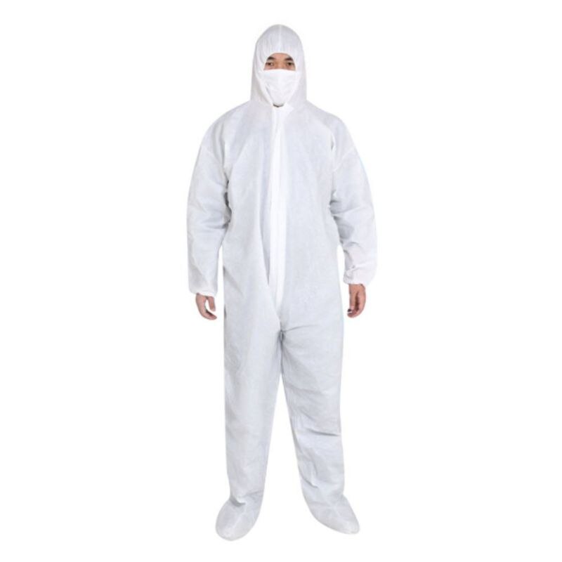 Disposable Protection Gown Dust Spray Suit Siamese Non-woven Dust-proof Anti Splash Clothing Safely Protection Clothes