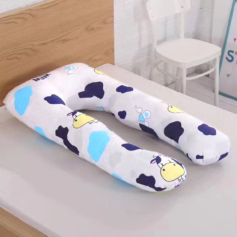 Maternity Pregnancy Boyfriend Arm Body Sleeping Pillow Case Covers Sleep U Shape Cushion Cover B99: as shown