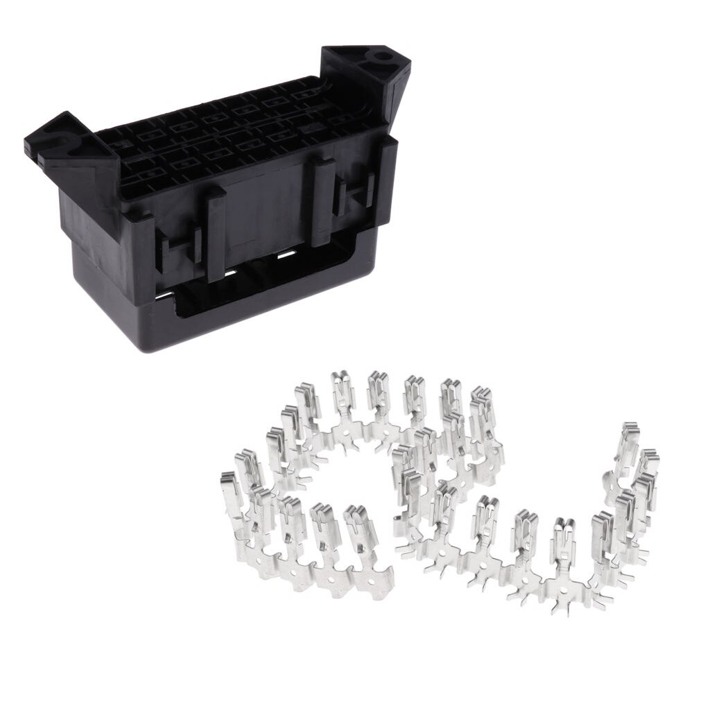 Universal Car Vehicle Boat Truck 14 Way Blade Fuse Box Holder W/ Terminals