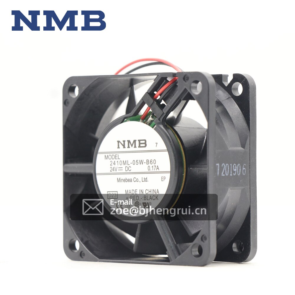 Original abb 2410ml-05w-b60 dc 24v 60*60*25 lager dc fläkt 24v 6025 kylfläkt radiator
