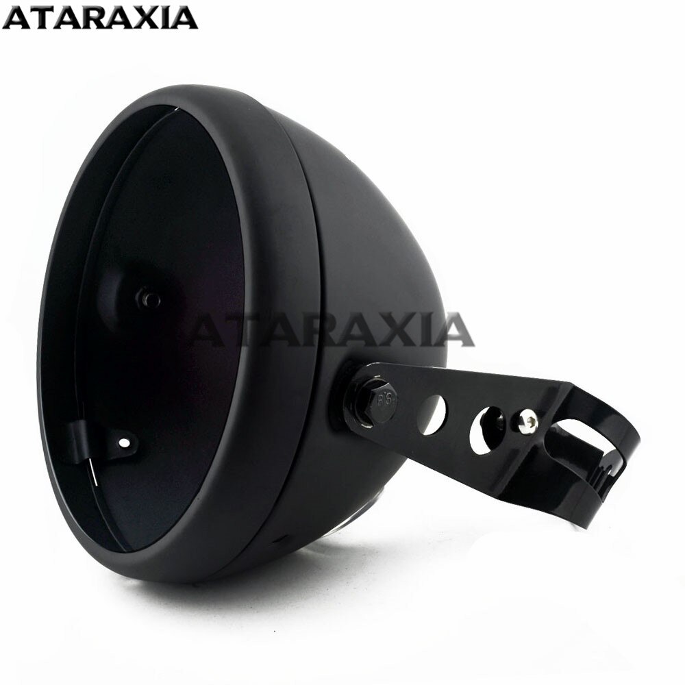 Couvercle de phare de moto, support de montage réglable, coque de phare phare LED, 7 pouces 7 pouces phare LED: 1 Set 28-36mm