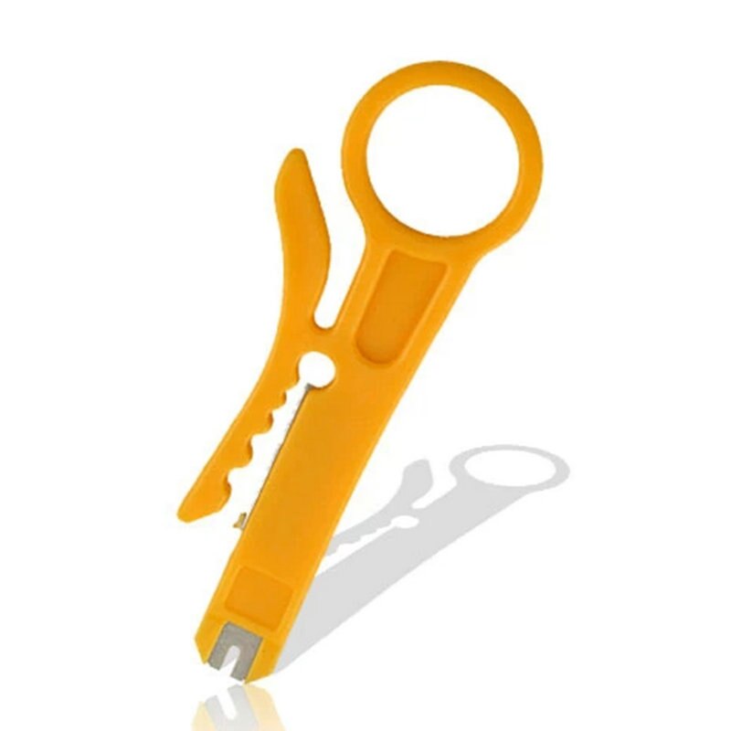 2Pcs Network Strip CAT5 CAT5e CAT6 Data Cable Wire Punch Down Cutter Stripper Tool
