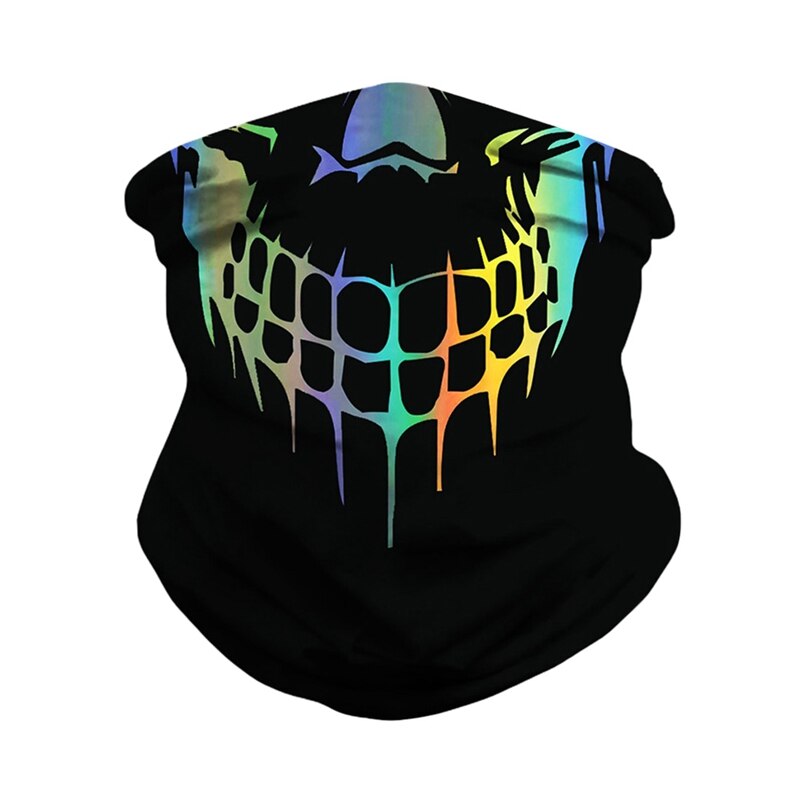 Polyester Sjaal Schedel Patroon Naadloze Snel Droog Zonnescherm Zweetband Haarband Hoofd Sjaal Camera Beschermhoes: A23