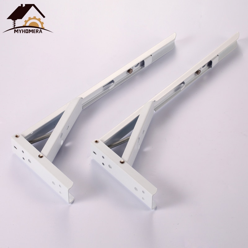 Myhomera 2ps/ sæt trekant beslag 12/14 tommer foldbar hyldeknægte 90 justerbare metal vægmonteret tung belastning bærende bord