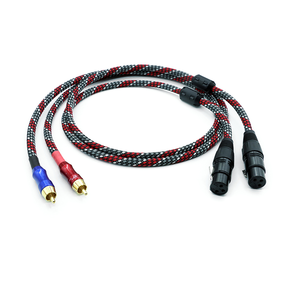 CANARE L-4E6S 1m 5N OCC Kupari XLR RCA-äänikaapeli NEUTRIK-liittimellä