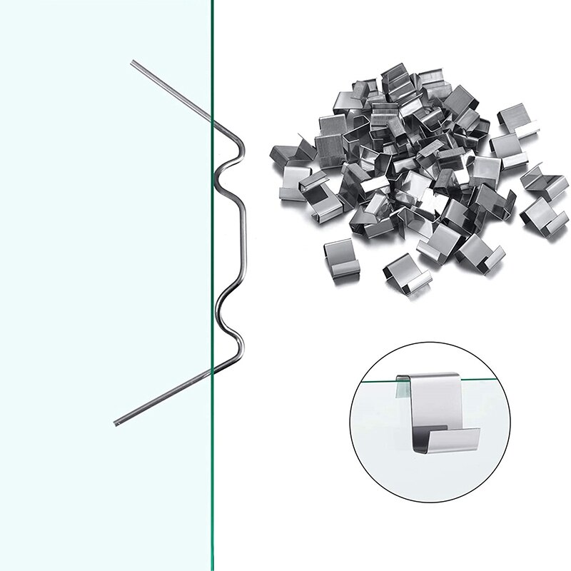 200Pcs Greenhouse Repair Kit, Include Glazing W Wire Clip,Z Overlap Clip,Aluminium Nut and Bolt for Aluminium Greenhouse