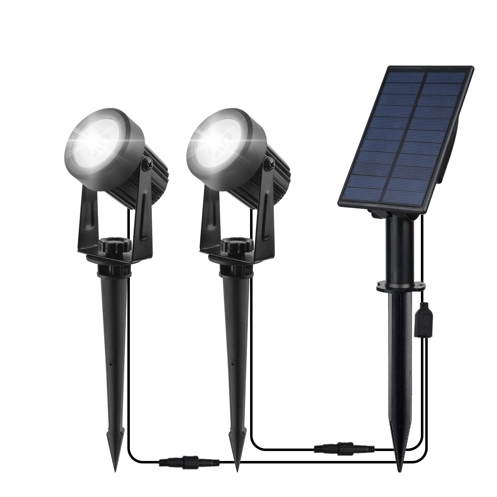 Luz LED Solar de 3000K/6000K, foco Solar para exteriores, luz Solar para jardín, luz de pared impermeable IP65 para exteriores: Soleado amarillo